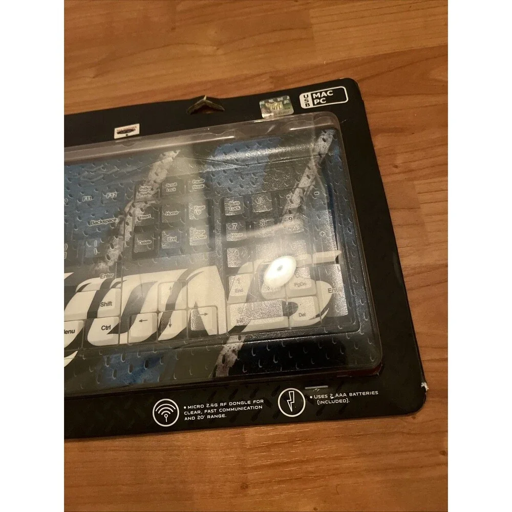 Detroit Lions Wireless Keyboard Mac PC NFL Multicolor
